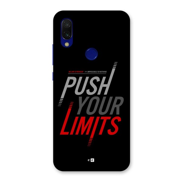 Push Your Limits Back Case for Redmi 7