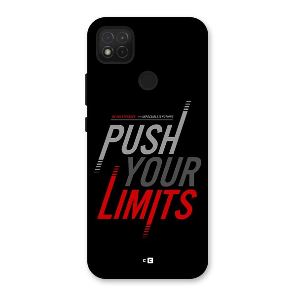 Push Your Limits Back Case for Redmi 9 Activ