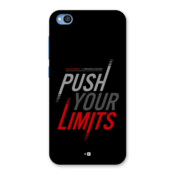 Push Your Limits Back Case for Redmi Go