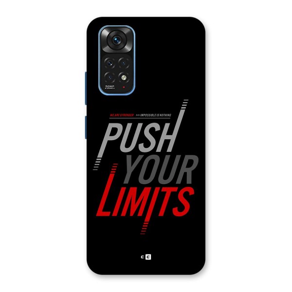 Push Your Limits Back Case for Redmi Note 11S