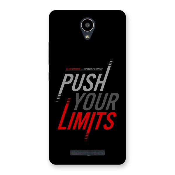 Push Your Limits Back Case for Redmi Note 2