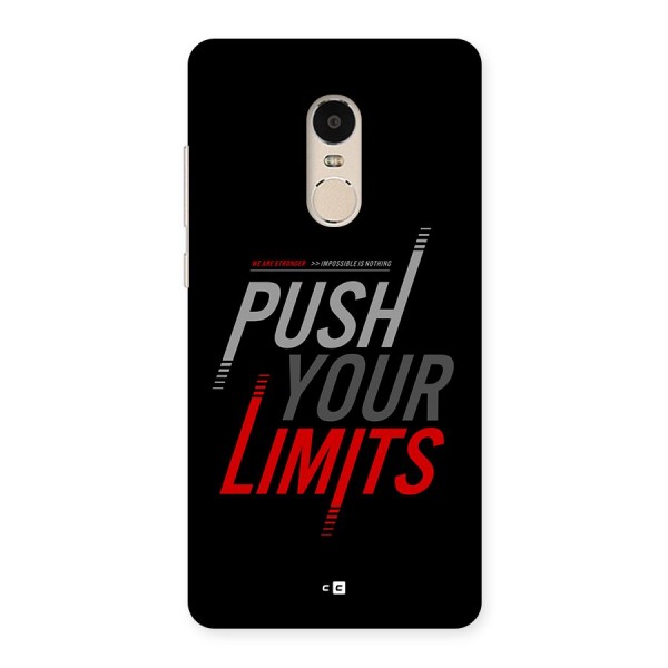 Push Your Limits Back Case for Redmi Note 4