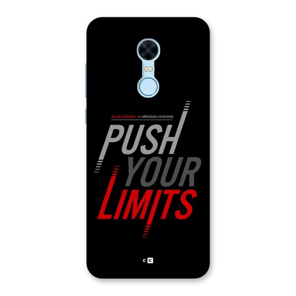 Push Your Limits Back Case for Redmi Note 5