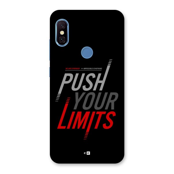 Push Your Limits Back Case for Redmi Note 6 Pro