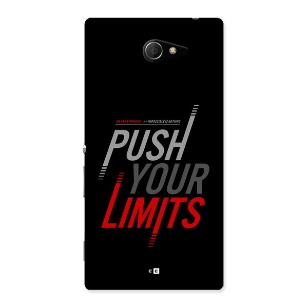 Push Your Limits Back Case for Xperia M2