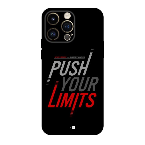 Push Your Limits Back Case for iPhone 14 Pro Max