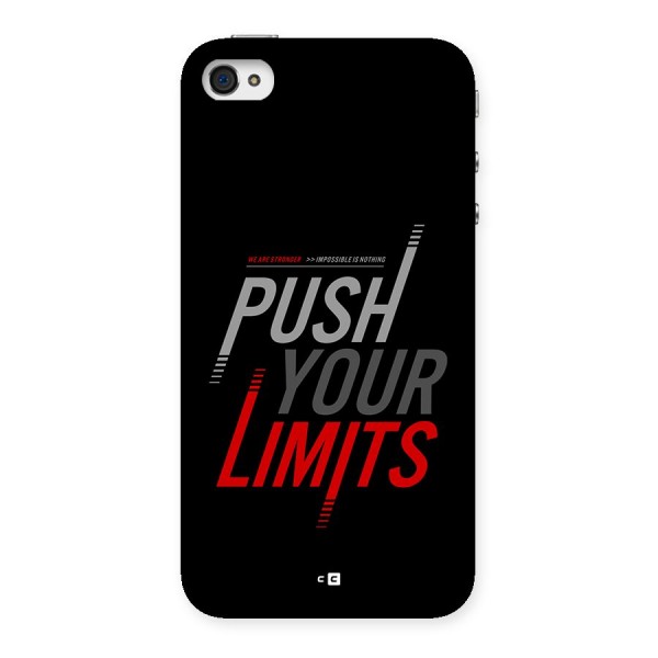 Push Your Limits Back Case for iPhone 4 4s