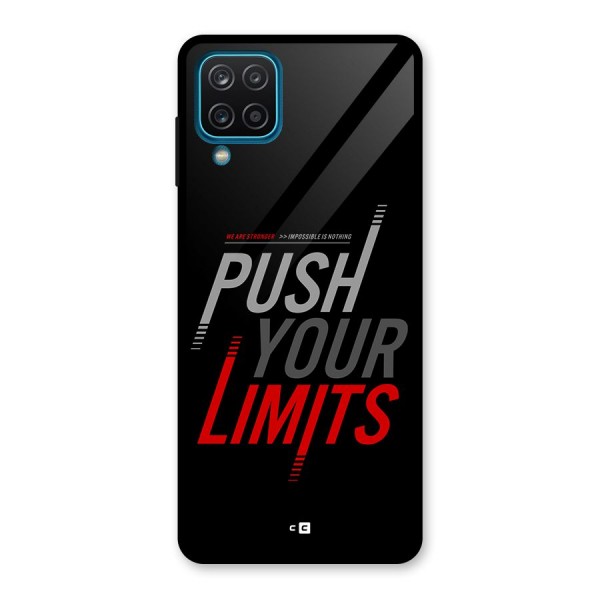 Push Your Limits Glass Back Case for Galaxy A12