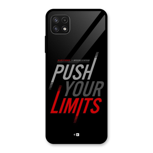 Push Your Limits Glass Back Case for Galaxy A22 5G