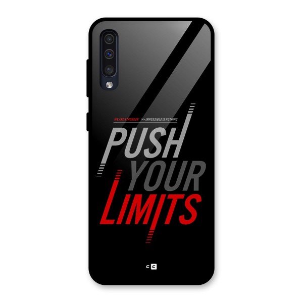 Push Your Limits Glass Back Case for Galaxy A50s