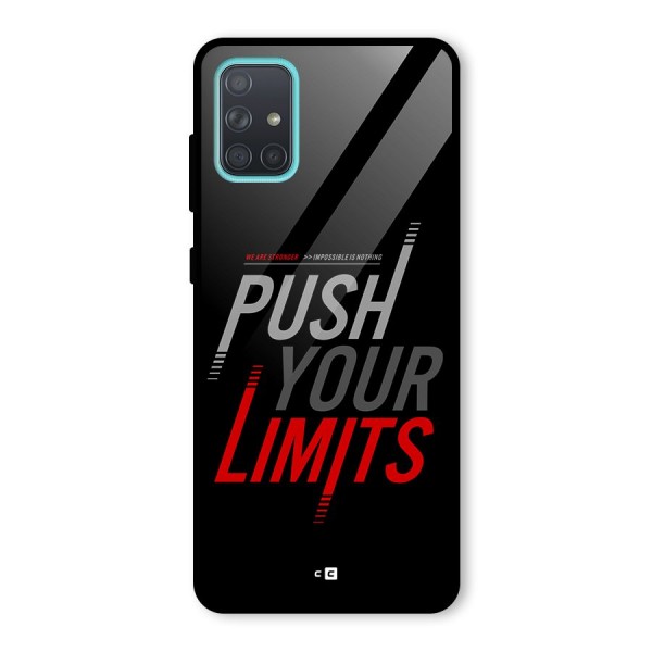 Push Your Limits Glass Back Case for Galaxy A71