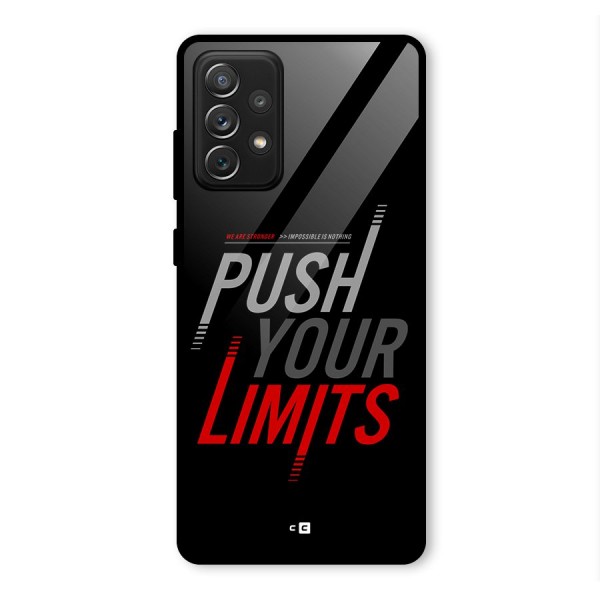 Push Your Limits Glass Back Case for Galaxy A72