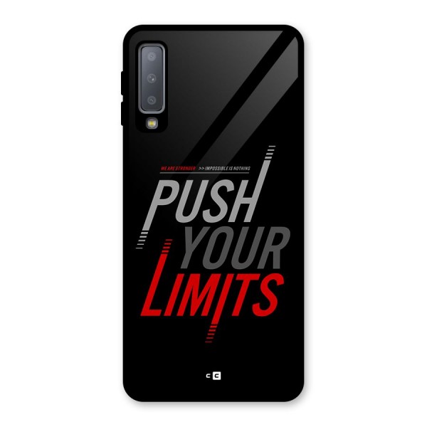 Push Your Limits Glass Back Case for Galaxy A7 (2018)