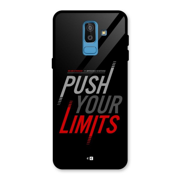 Push Your Limits Glass Back Case for Galaxy J8