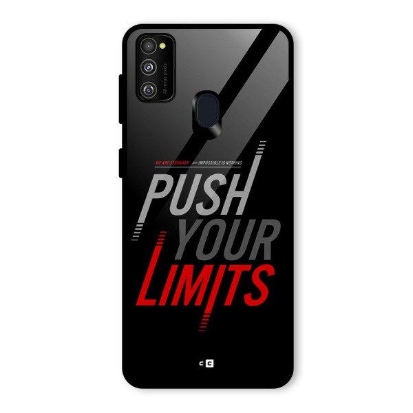 Push Your Limits Glass Back Case for Galaxy M21