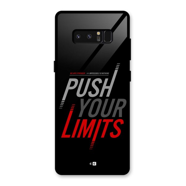 Push Your Limits Glass Back Case for Galaxy Note 8