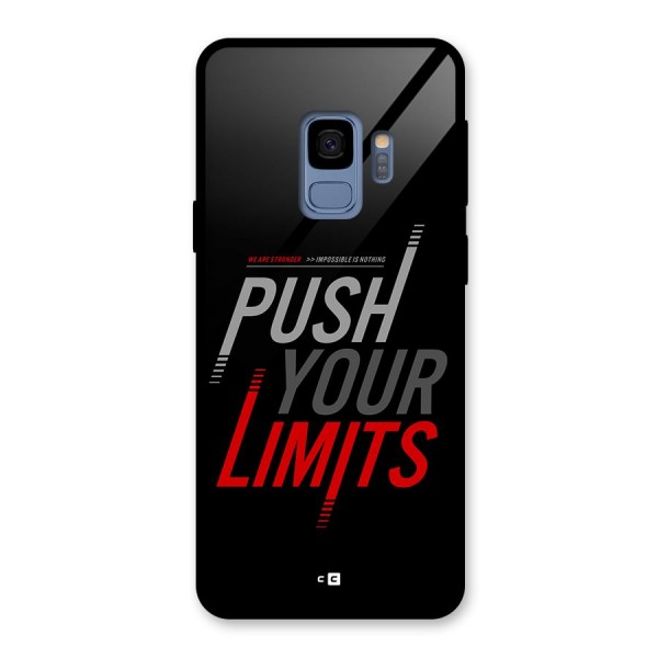 Push Your Limits Glass Back Case for Galaxy S9