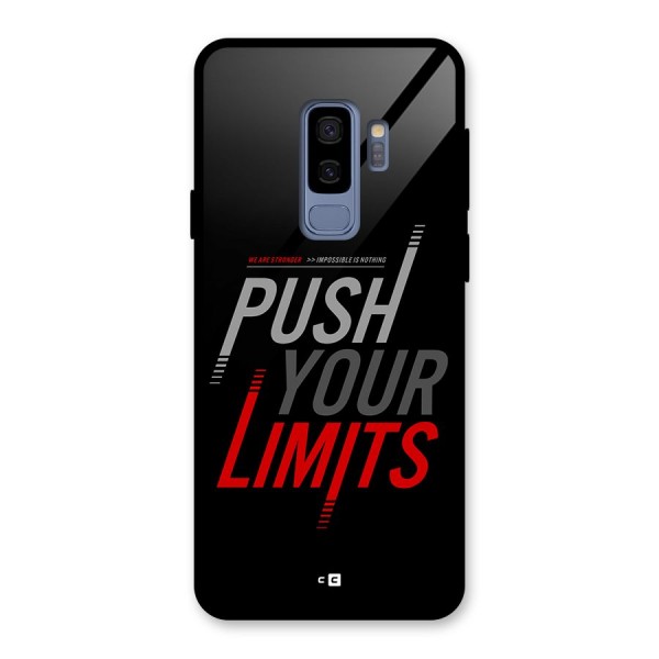 Push Your Limits Glass Back Case for Galaxy S9 Plus