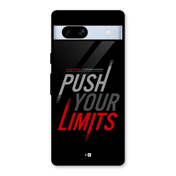 Push Your Limits Glass Back Case for Google Pixel 7a