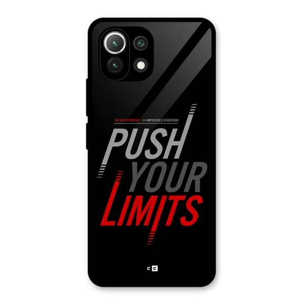 Push Your Limits Glass Back Case for Mi 11 Lite