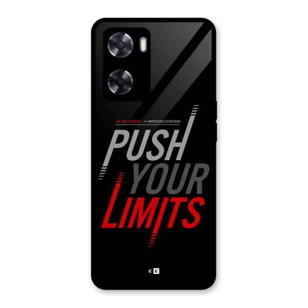 Push Your Limits Glass Back Case for Oppo A57 2022