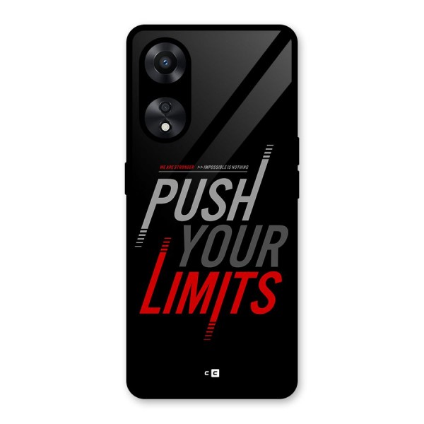 Push Your Limits Glass Back Case for Oppo A78