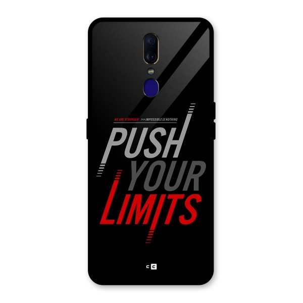 Push Your Limits Glass Back Case for Oppo F11