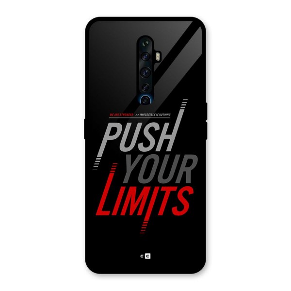 Push Your Limits Glass Back Case for Oppo Reno2 F