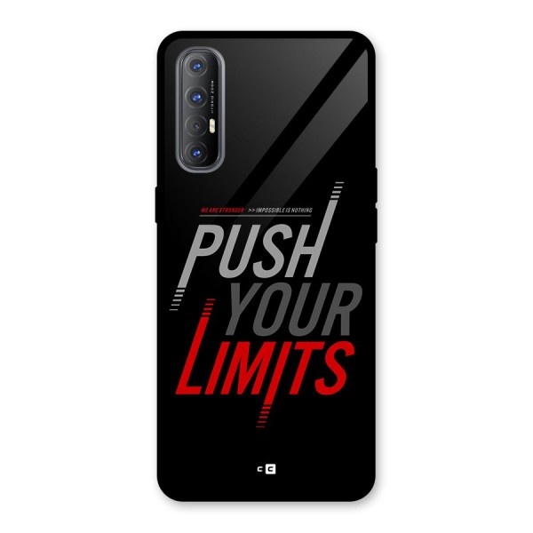 Push Your Limits Glass Back Case for Oppo Reno3 Pro