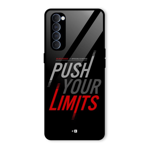 Push Your Limits Glass Back Case for Oppo Reno4 Pro