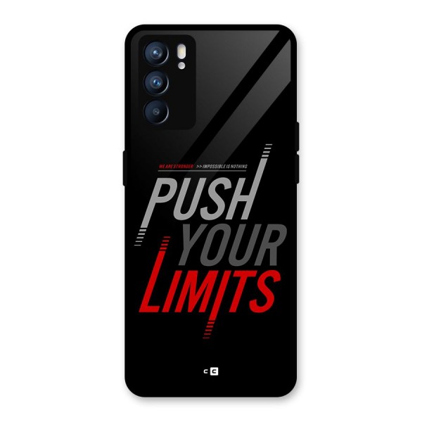 Push Your Limits Glass Back Case for Oppo Reno6 5G