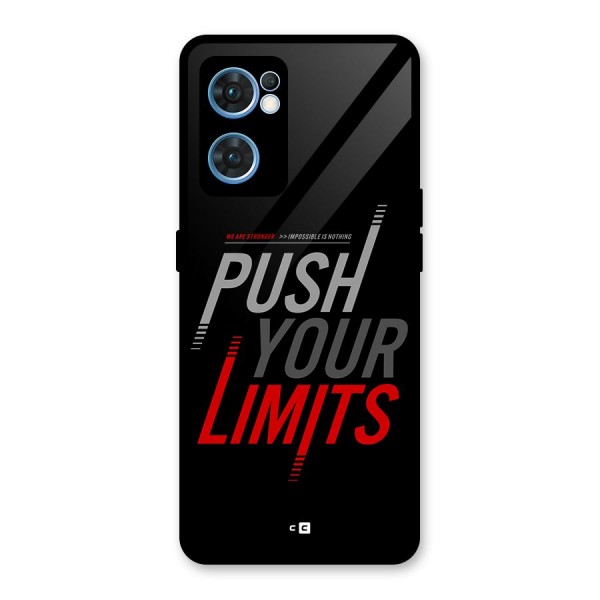 Push Your Limits Glass Back Case for Oppo Reno7 5G