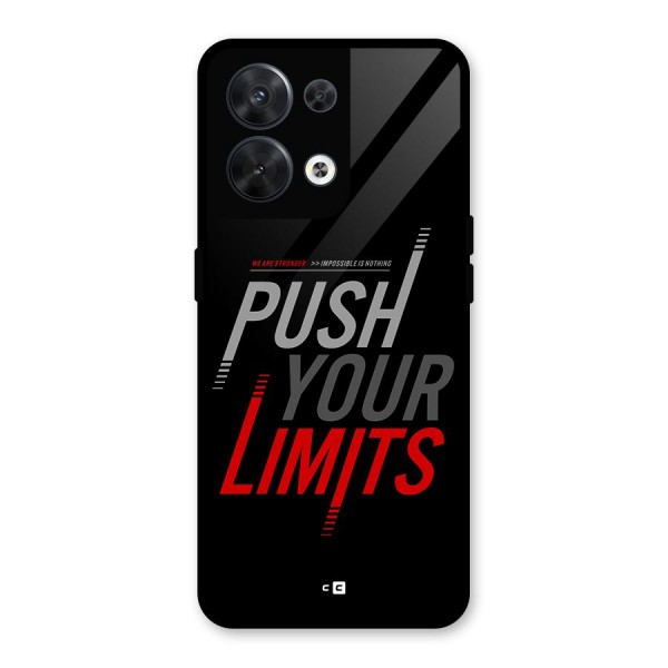 Push Your Limits Glass Back Case for Oppo Reno8 5G