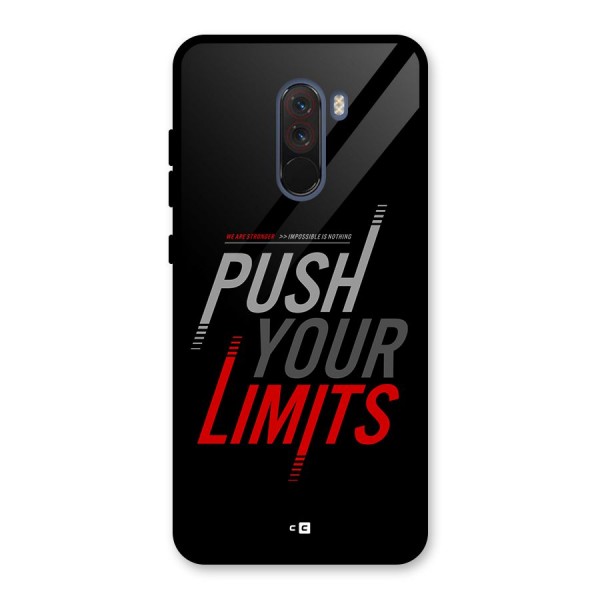 Push Your Limits Glass Back Case for Poco F1