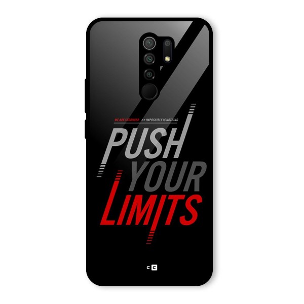 Push Your Limits Glass Back Case for Poco M2