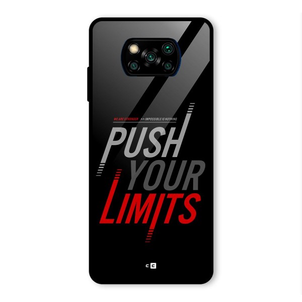 Push Your Limits Glass Back Case for Poco X3 Pro