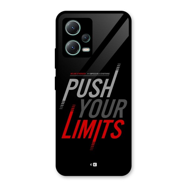 Push Your Limits Glass Back Case for Poco X5