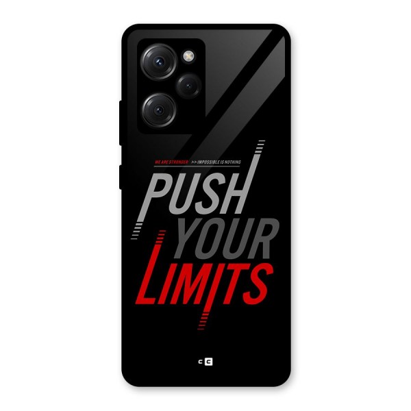 Push Your Limits Glass Back Case for Poco X5 Pro