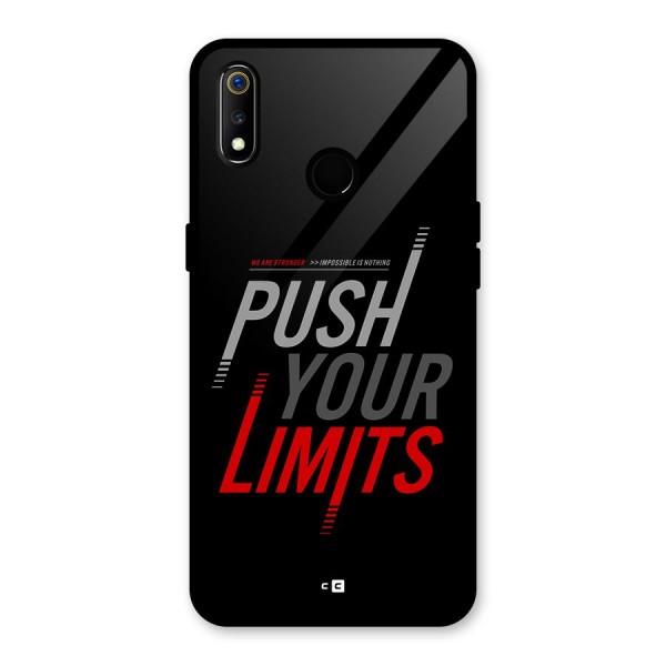 Push Your Limits Glass Back Case for Realme 3i