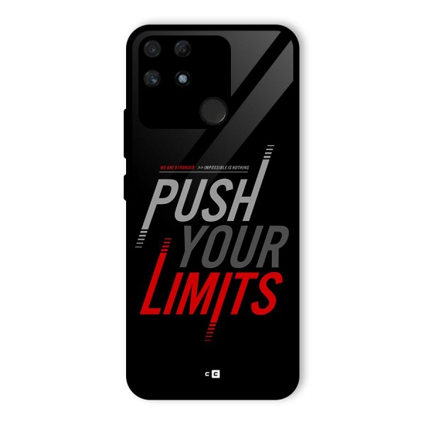 Push Your Limits Glass Back Case for Realme Narzo 50A