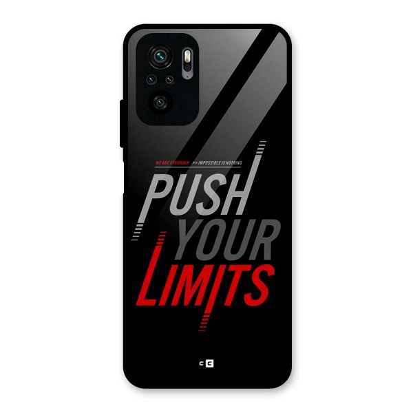 Push Your Limits Glass Back Case for Redmi Note 10