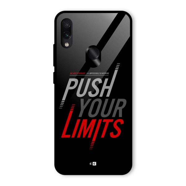 Push Your Limits Glass Back Case for Redmi Note 7