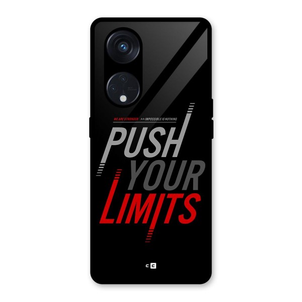 Push Your Limits Glass Back Case for Reno8 T 5G