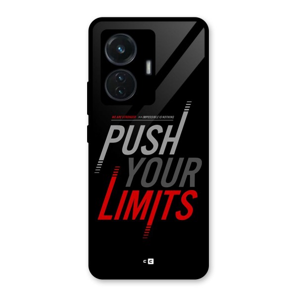 Push Your Limits Glass Back Case for Vivo T1 44W