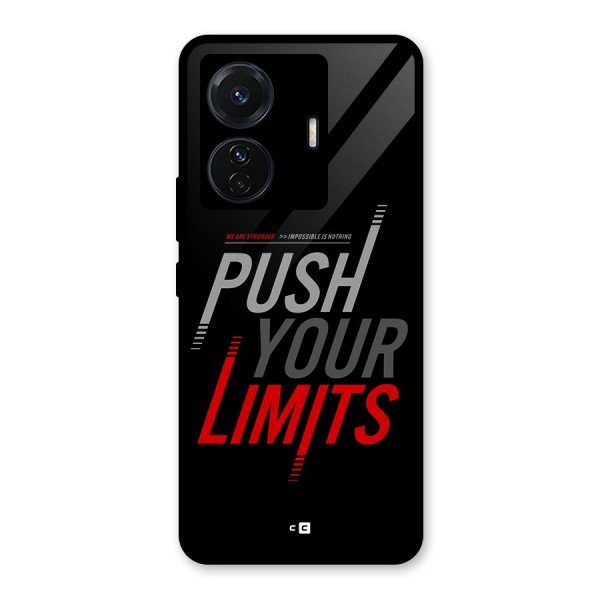 Push Your Limits Glass Back Case for Vivo T1 Pro