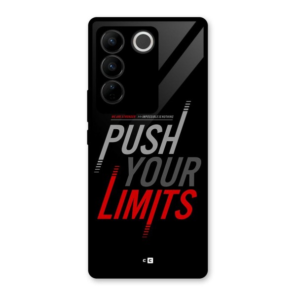 Push Your Limits Glass Back Case for Vivo V27 Pro