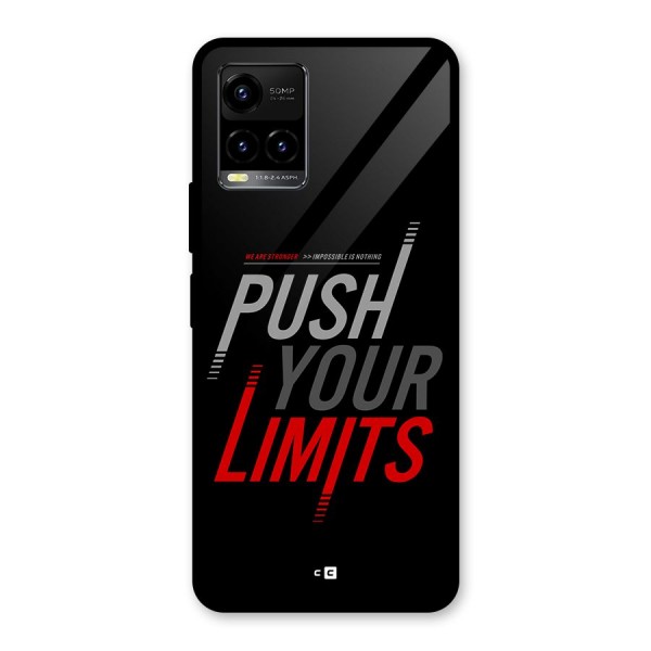 Push Your Limits Glass Back Case for Vivo Y21A