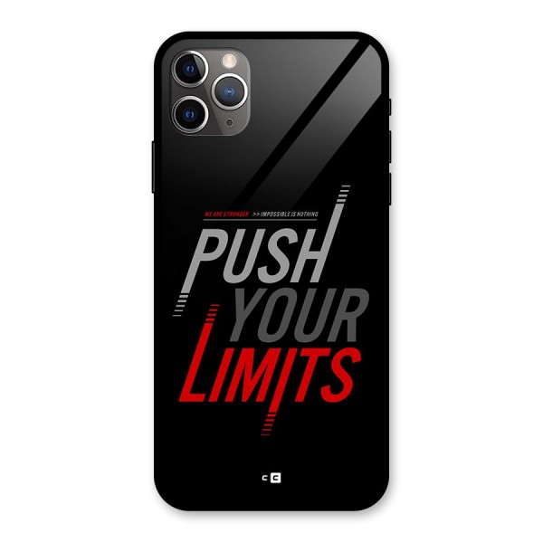 Push Your Limits Glass Back Case for iPhone 11 Pro Max