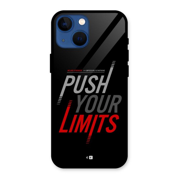 Push Your Limits Glass Back Case for iPhone 13 Mini