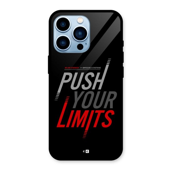 Push Your Limits Glass Back Case for iPhone 13 Pro